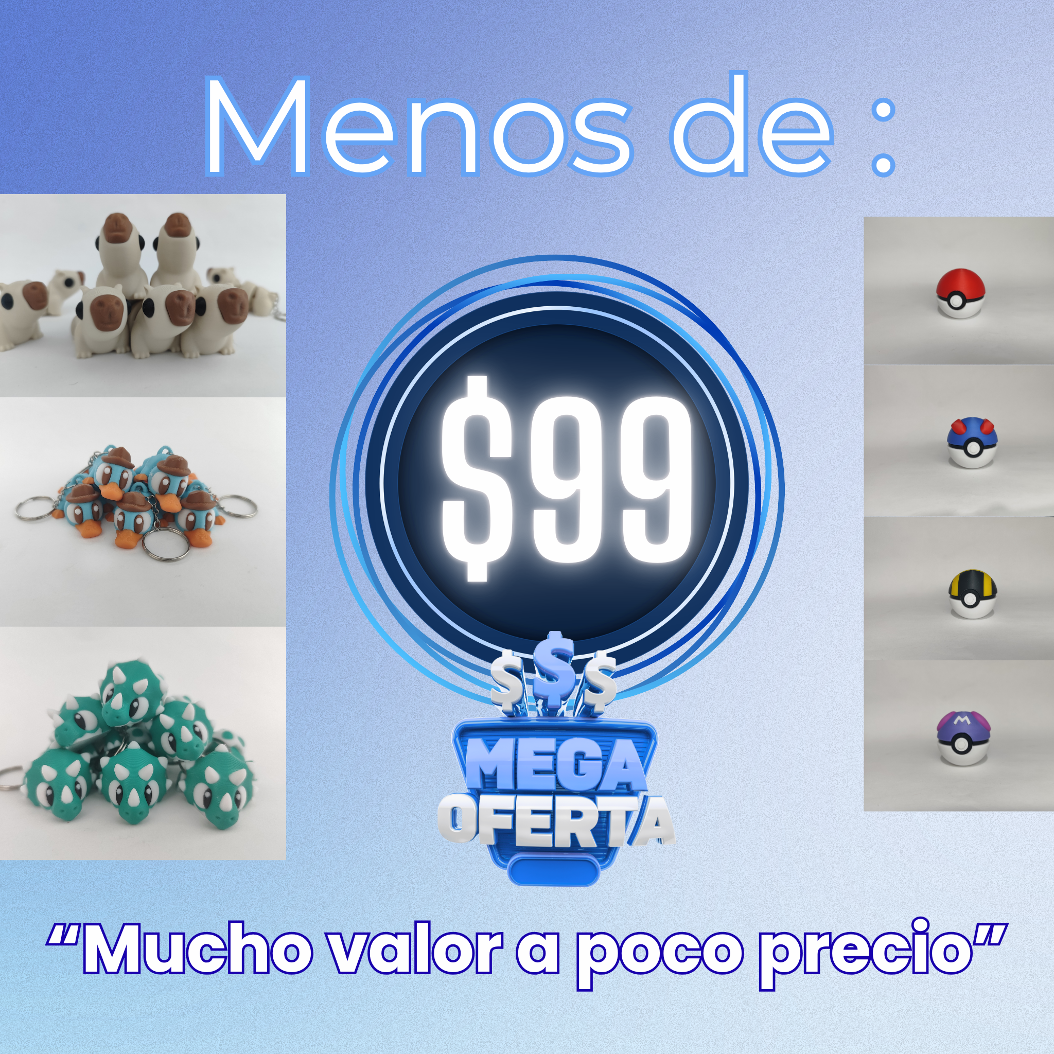 Menos de $99