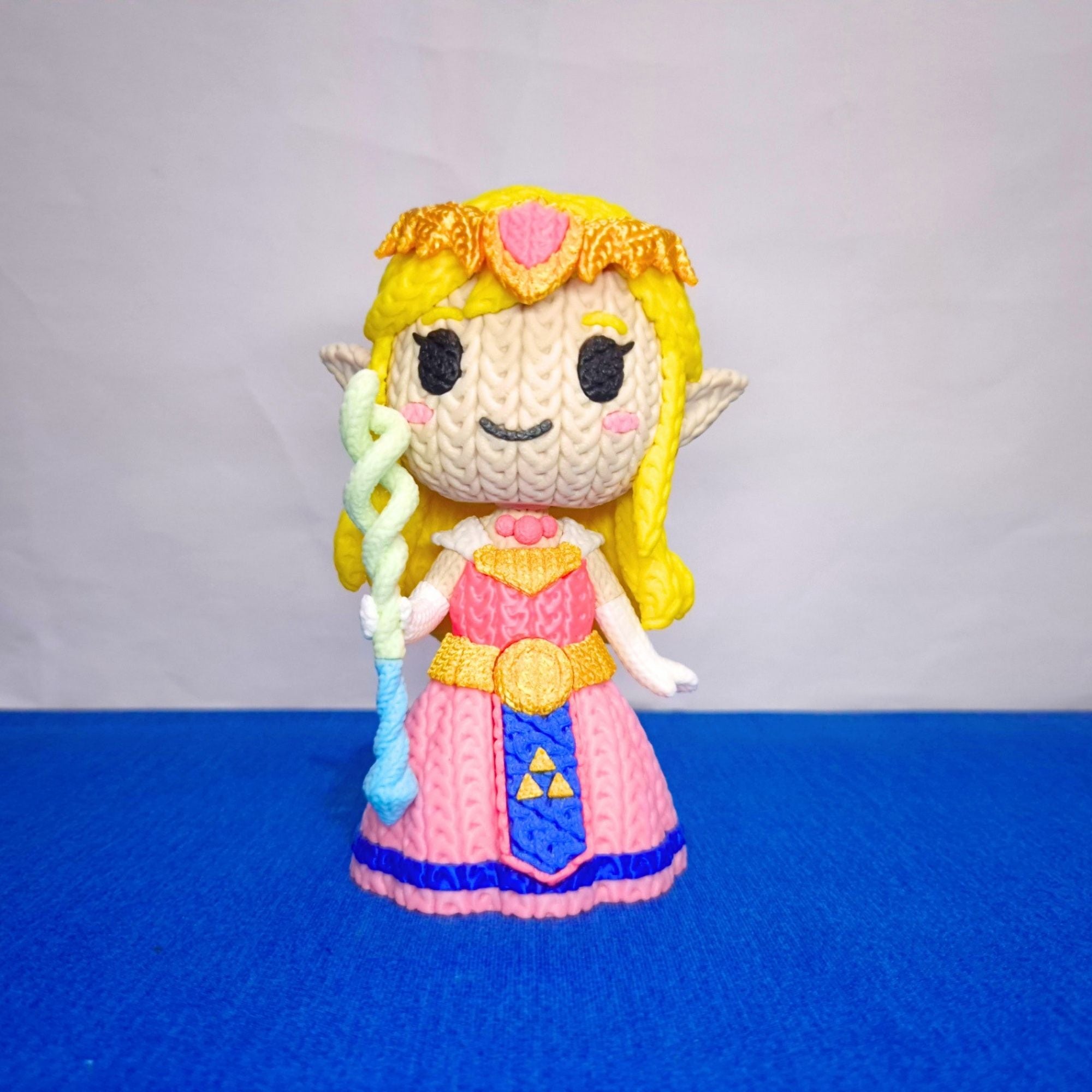 Link + Zelda - Figuras Crochet 3D