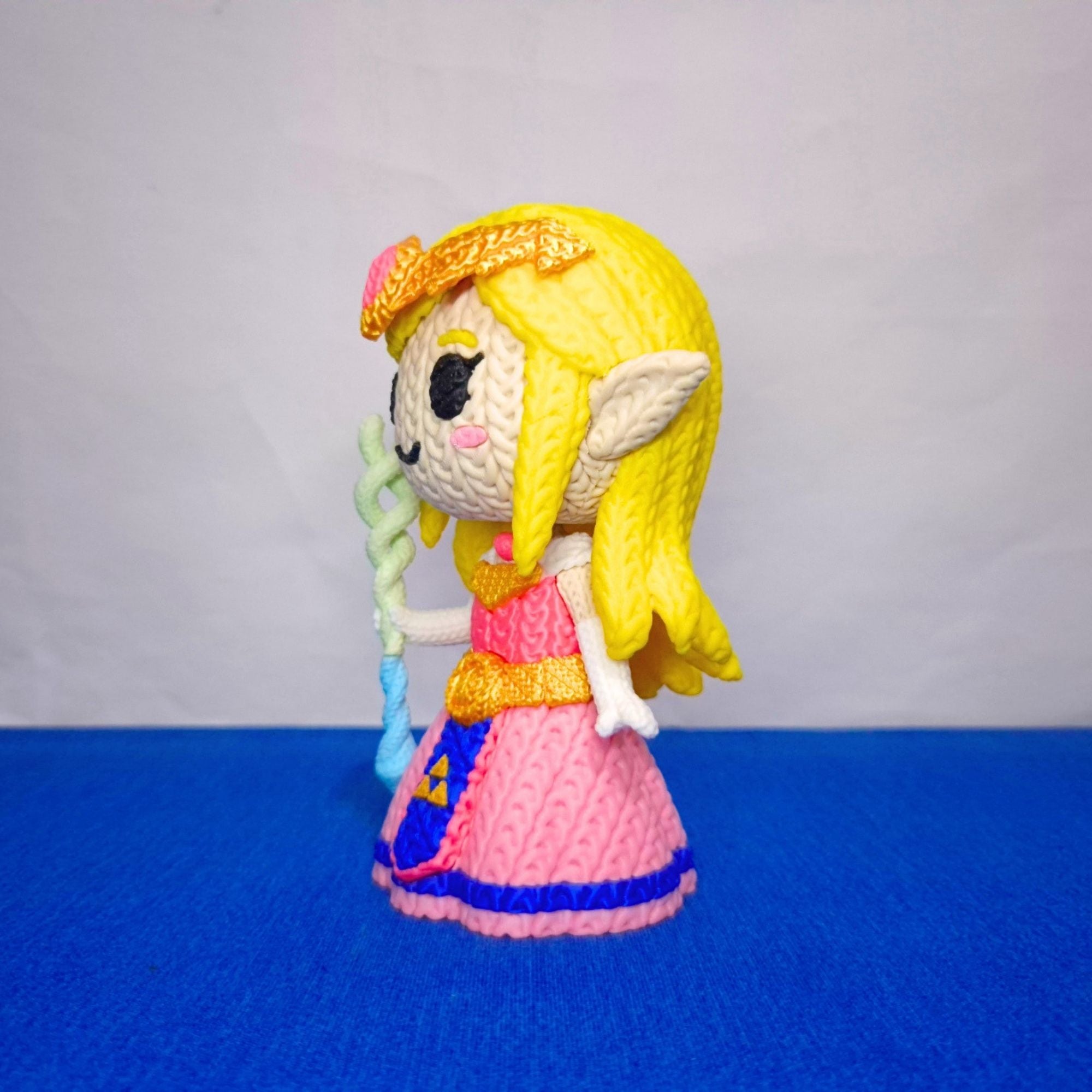 Link + Zelda - Figuras Crochet 3D