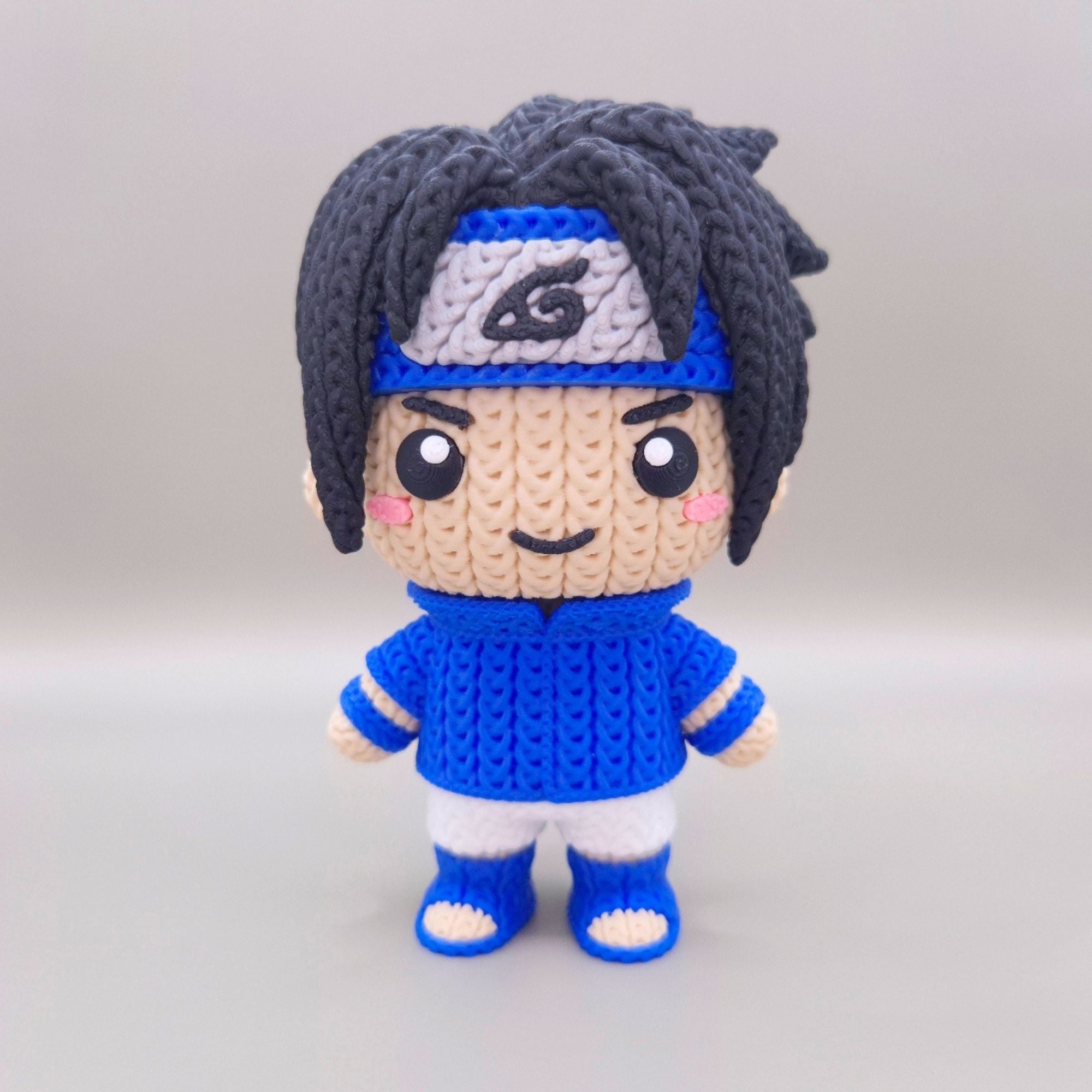 Naruto + Sasuke + Sakura - Figuras Crochet 3D