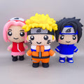 Naruto + Sasuke + Sakura - Figuras Crochet 3D