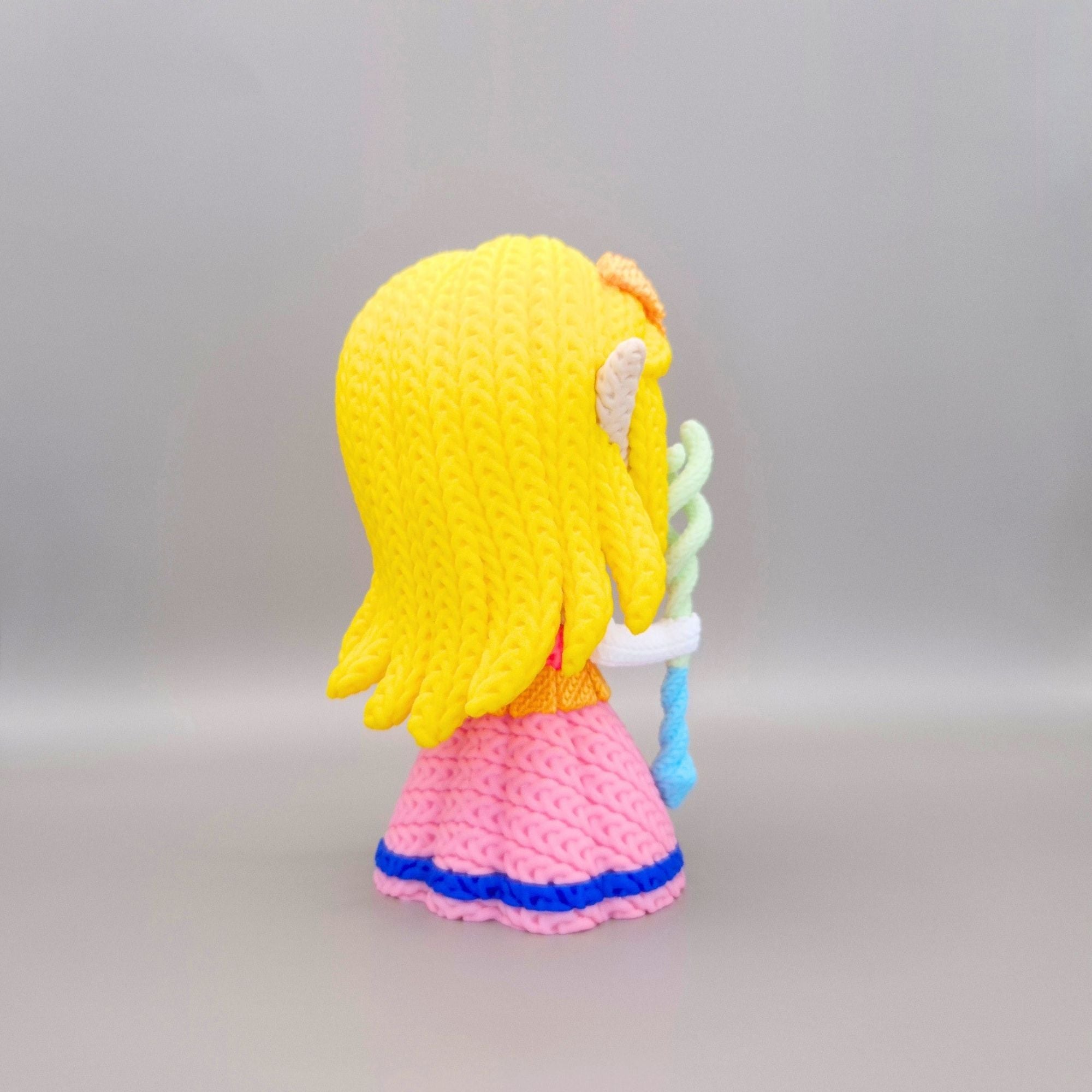 Link + Zelda - Figuras Crochet 3D